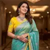 Tew Fancy Embroidery Lace With Sequence Work Saree